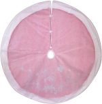 Kurt Adler TS0251 Red, Green, and White Santa Applique Treeskirt 48" - Image 3