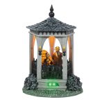 Department 56 The Addams Family Village 6005626 Gazebo at Moonlight Lit Building 6.89"
