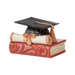 Jim Shore Heartwood Creek 6008793 Graduation Cap and Diploma Miniature Figurine 2 "