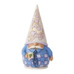 Jim Shore Heartwood Creek Purple Gnome Holding Coffee Mug Figurine 6009586