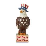 Jim Shore Heartwood Creek 6010561 Patriotic Eagle Bless America Figurine 6.125 Inch
