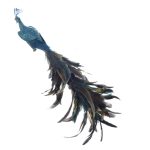 Kurt Adler C7054 Peacock Feather Clip On Ornament 18"