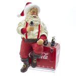 Kurt Adler CC5191 Coca-Cola Santa Sitting on Cooler 10.5"