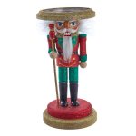 Kurt Adler HA0699 Hollywood Soldier Nutcracker Candle Holder 10"
