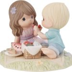Precious Moments 212004 " Every Day With You Is A Picnic" Porcelain Figurine 4"