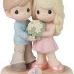 Precious Moments 223015 One Blossoming Year Together Porcelain Figurine 5.25"