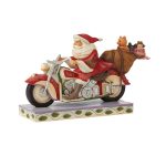Jim Shore Heartwood Creek 6008883 Santa Riding Motorcycle Figurine, 5.51"H