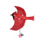 Allen Designs 6012449 Cardinals Song Pendulum Wall Clock 12.2"