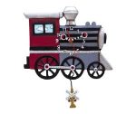 Allen Designs P1558 Choo Choo Train Engine Pendulum Wall Clock 13"