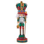 Kurt Adler HA0660 Hollywood Mardi Gras King Nutcracker 16"