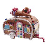 Kurt Adler JEL1102 Battery Operated Lighted Gingerbread Food Truck 8.4"