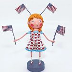 Lori Mitchell 15518 Fannie's Flags Figurine 6"