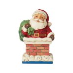 Jim Shore Heartwood Creek 6009011 Santa in Chimney Miniature Figurine 3.875"