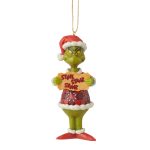 Jim Shore Dr. Seuss 6009208 The Grinch Stink Stank Stunk Ornament 5"