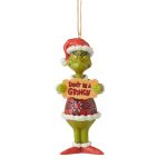 Jim Shore Dr. Seuss 6009534 Don't Be a Grinch Ornament 5"
