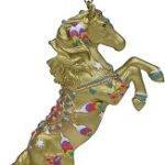 The Trail of Painted 6010847 Golden Jewel Pony Ornament 3.375"