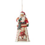 Jim Shore Heartwood Creek 6011493 Lapland Santa Ornament 4.53"