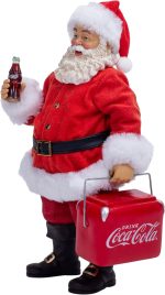 Kurt Adler CC5222  Santa with Coca Cola Cooler 10.5" - Image 2