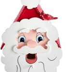 Kurt Adler G0286  Wooden Santa Head Birdhouse Ornament 9"