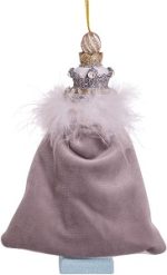 Kurt Adler HA0600 Wooden Hollywood Nutcracker™ White and Silver King with Swarovski® Elements Ornament 6" - Image 2