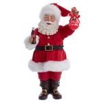 Kurt Adler CC5231 Coca-Cola® Santa with Ornament 9.5"