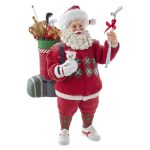 Kurt S. Adler FA0158 Fabriché Golf Santa 10.5"