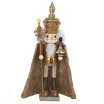 Kurt Adler HA0090 Hollywood Gold King Nutcracker 18"
