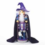 Kurt Adler HA0394 Hollywood Purple Wizard Nutcracker 18"