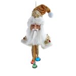 Kurt Adler  J6105 Jeweled Gold Santa Head Ornament 18"