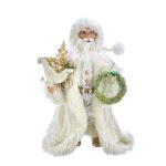 Kurt Adler KK0061 Winter White Santa 18"