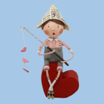 Lori Mitchell 11023 Fishing for Love Figurine 6"