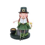 Lori Mitchell 14494 Leprechaun Lady Figurine 6" H