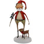 Lori Mitchell 22126 Santa Claus & Baby Comet Figurine 11"