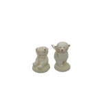 Snowbabies Classic Collectible Animal Bear Figurine Set of 2