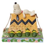 Jim Shore Peanuts 6011952 Snoopy and Woodstock Camping Figurine 6.6"