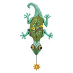 Allen Designs P1510 Sun Lizard Pendulum Clock 21" H