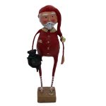 Lori Mitchell 11157 Vintage Sleepytime Santa Figurine 7.5"