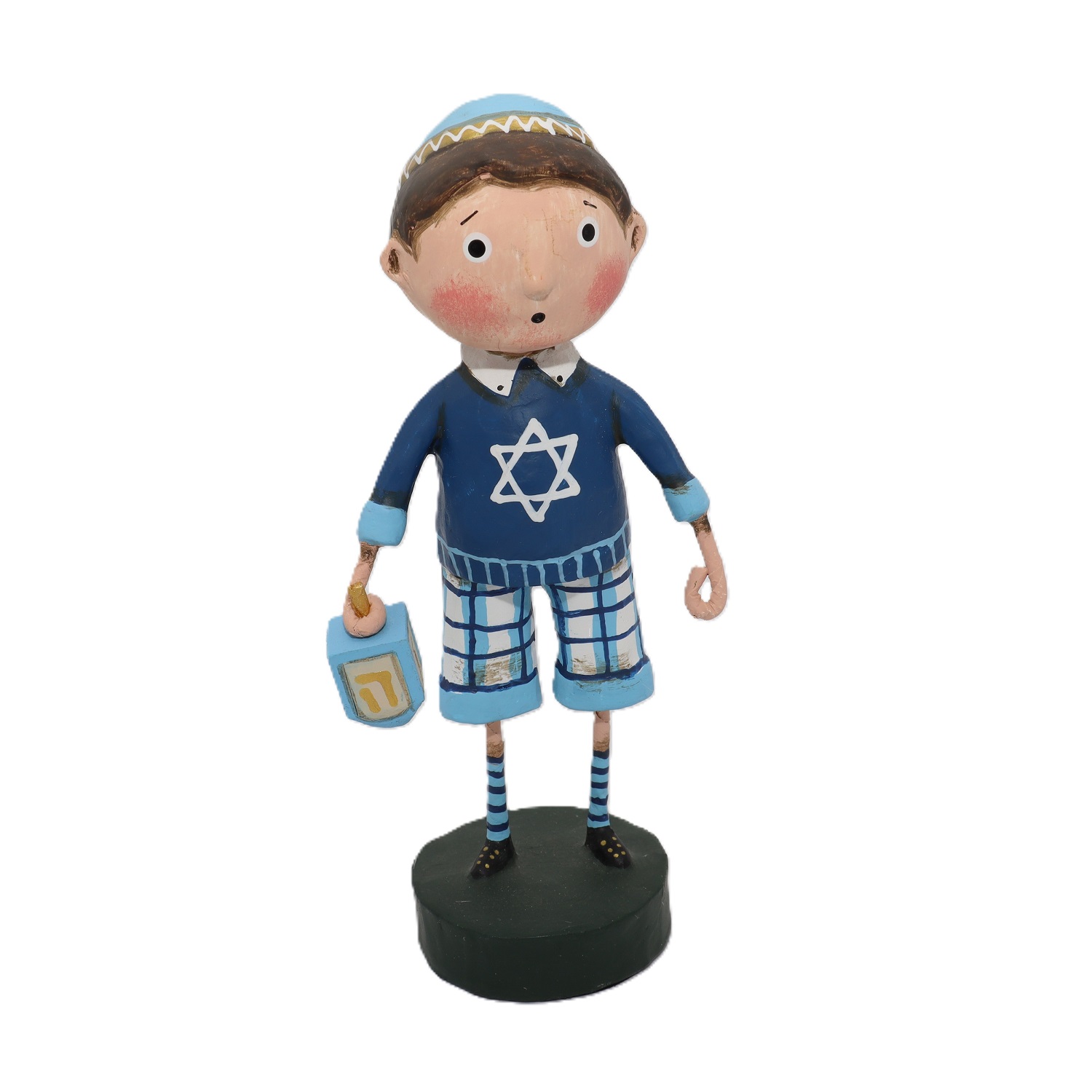 14472 Lori Mitchell 14472 David's Dreidel Figurine 6" - Image 1