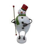 Lori Mitchell 15507 Frosty Fellow Container Snowman Ring Holder Figurine 7"