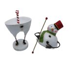 Lori Mitchell 15507 Frosty Fellow Container Snowman Ring Holder Figurine 7" - Image 2
