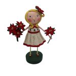 Lori Mitchell 15532 Etta Poinsettia Figurine 6.5"