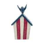 Jim Shore Heartwood Creek 6012435 Patriotic Decorative Birdhouse Figurine 5.2" - Image 2
