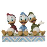 Jim Shore Disney Traditions 6011933 Huey Dewey and Louie Sitting Figurine 6.5"