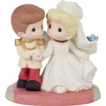Disney Precious Moments 232014 And They Lived Happily Ever After  Cinderella & Prince Charming Wedding Figurine 5.5"