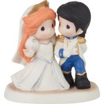 Disney Precious Moments 232015 And They Lived Happily Ever After Ariel & Eric In Wedding Outfits Figurine  5.5"