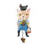 Allen Designs 6012915 Country Cat Pendulum Wall Clock 12.4"