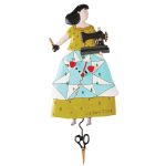 Allen Designs 6015363 It's Sew Time Pendulum Wall Clock 12.2"