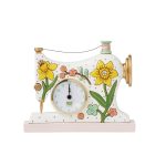 Allen Designs 6015369 Sew Happy Desktop Clock 6.3"