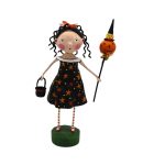 Lori Mitchell 16718 Crimp and Crinkle Trick or Treat Girl W/ Star Dress Figurine 7"