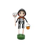 Lori Mitchell 16719 Billy Bones Skeleton Trick or Treat Boy Figurine 7"